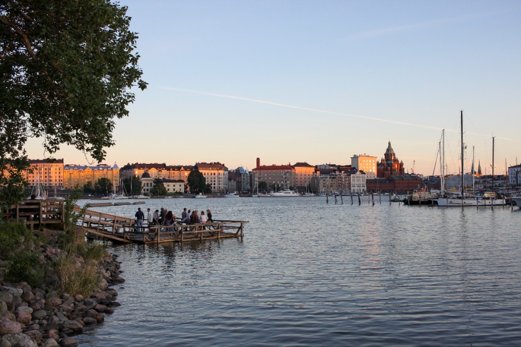 Näkymä Tervasaaresta Kruununhakaan